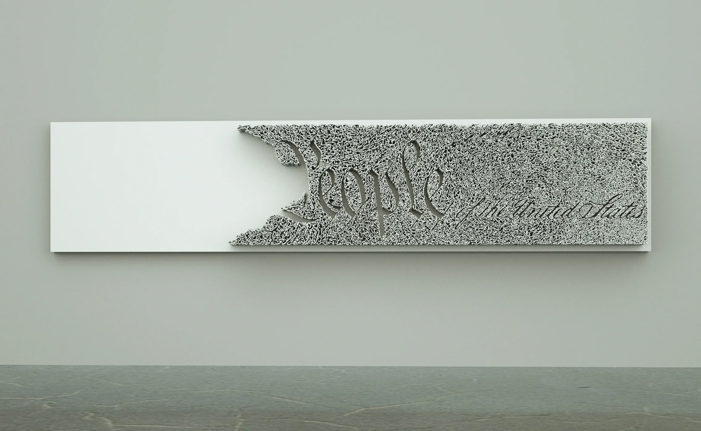 Bronze. 2018. 80” X 26” X 3” Edition of 3.