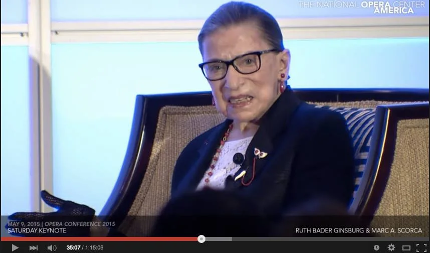 VIDEO: Justice Ginsburg announces ‘Scalia/Ginsburg’ premiere to national opera conference