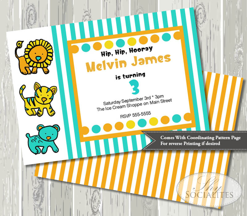 These Cute Invitations were made for YOUR party!