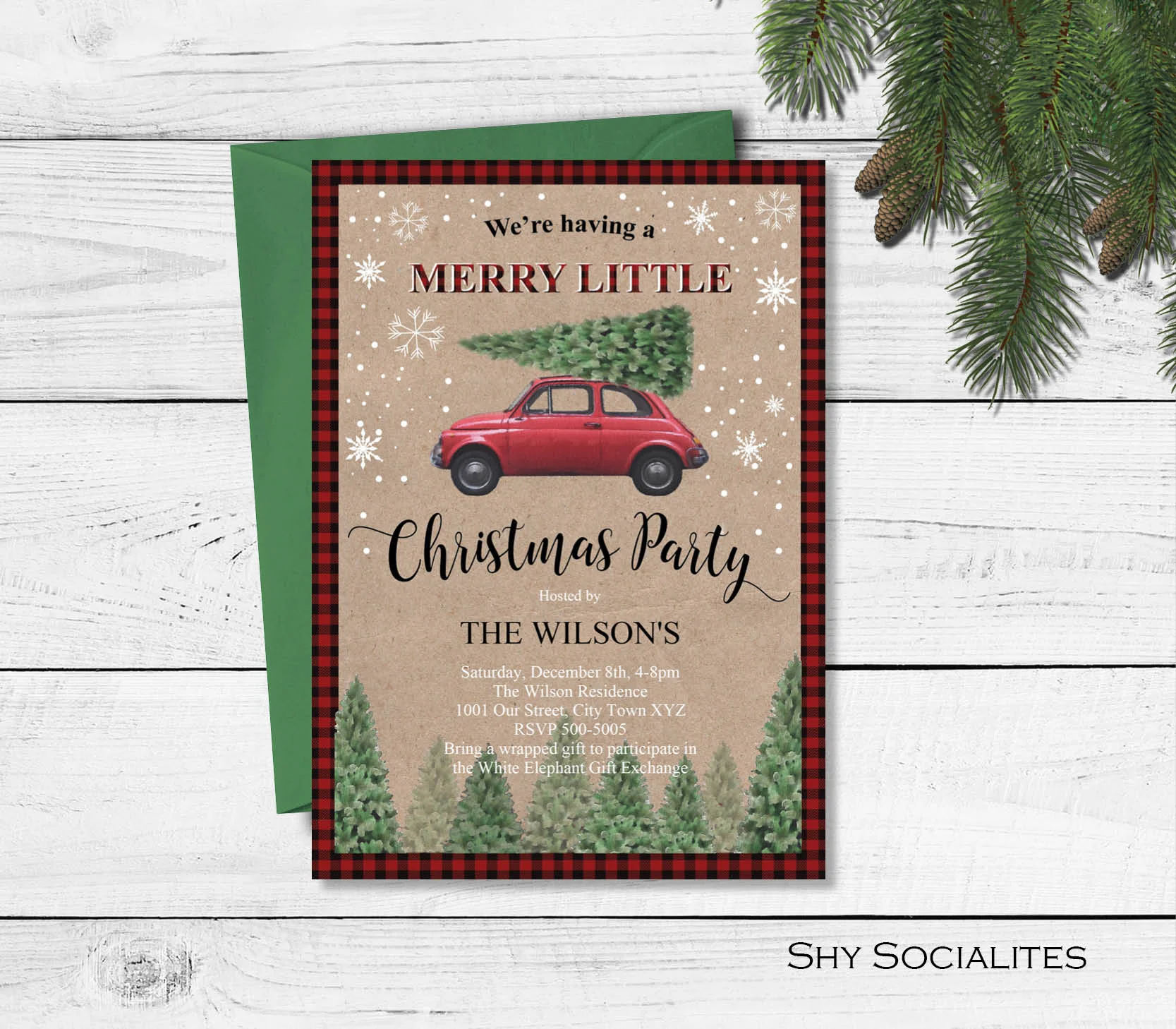 Merry Little Invitation