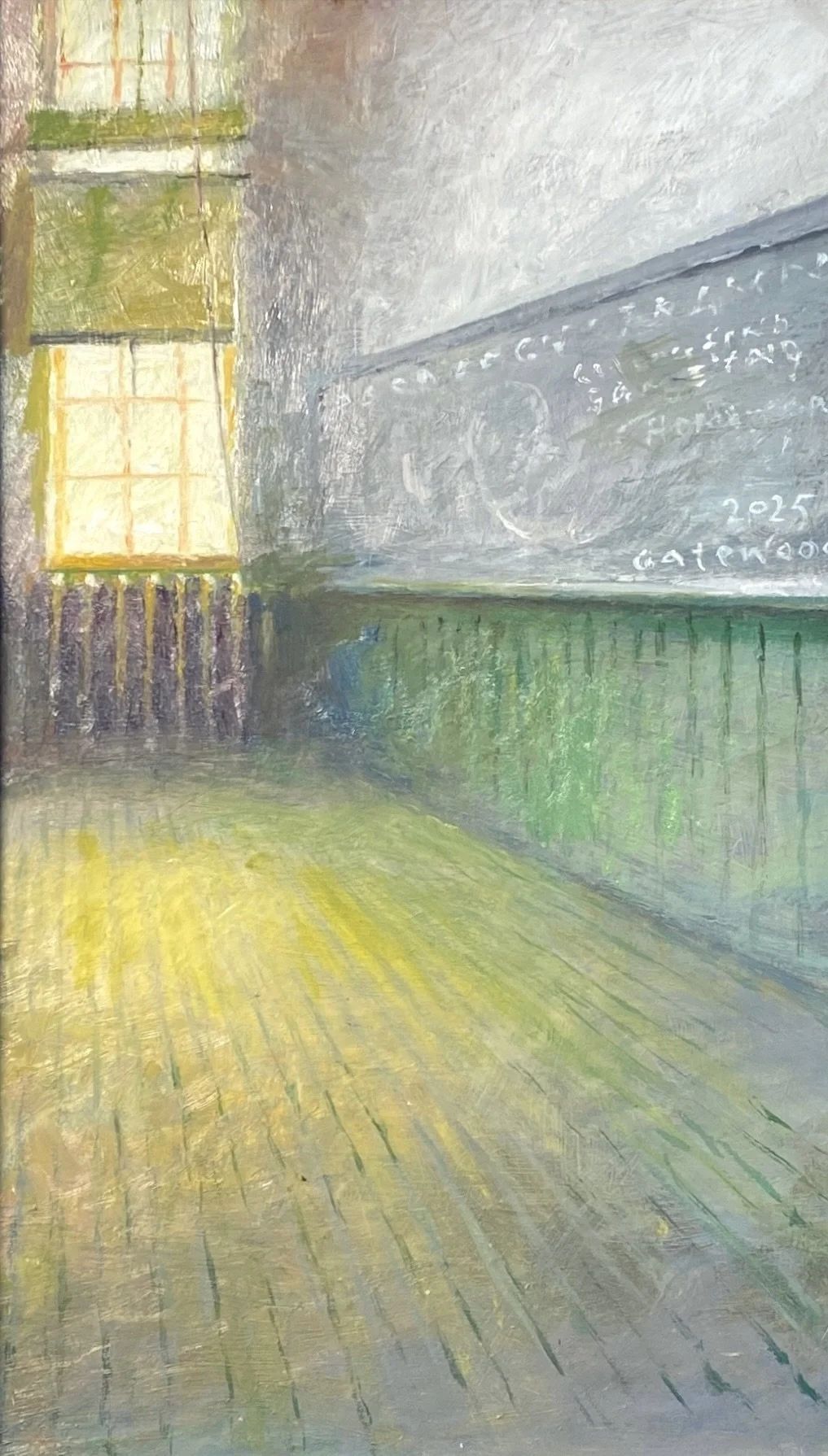 “After Class” original oil, 5”x9” $1100.00