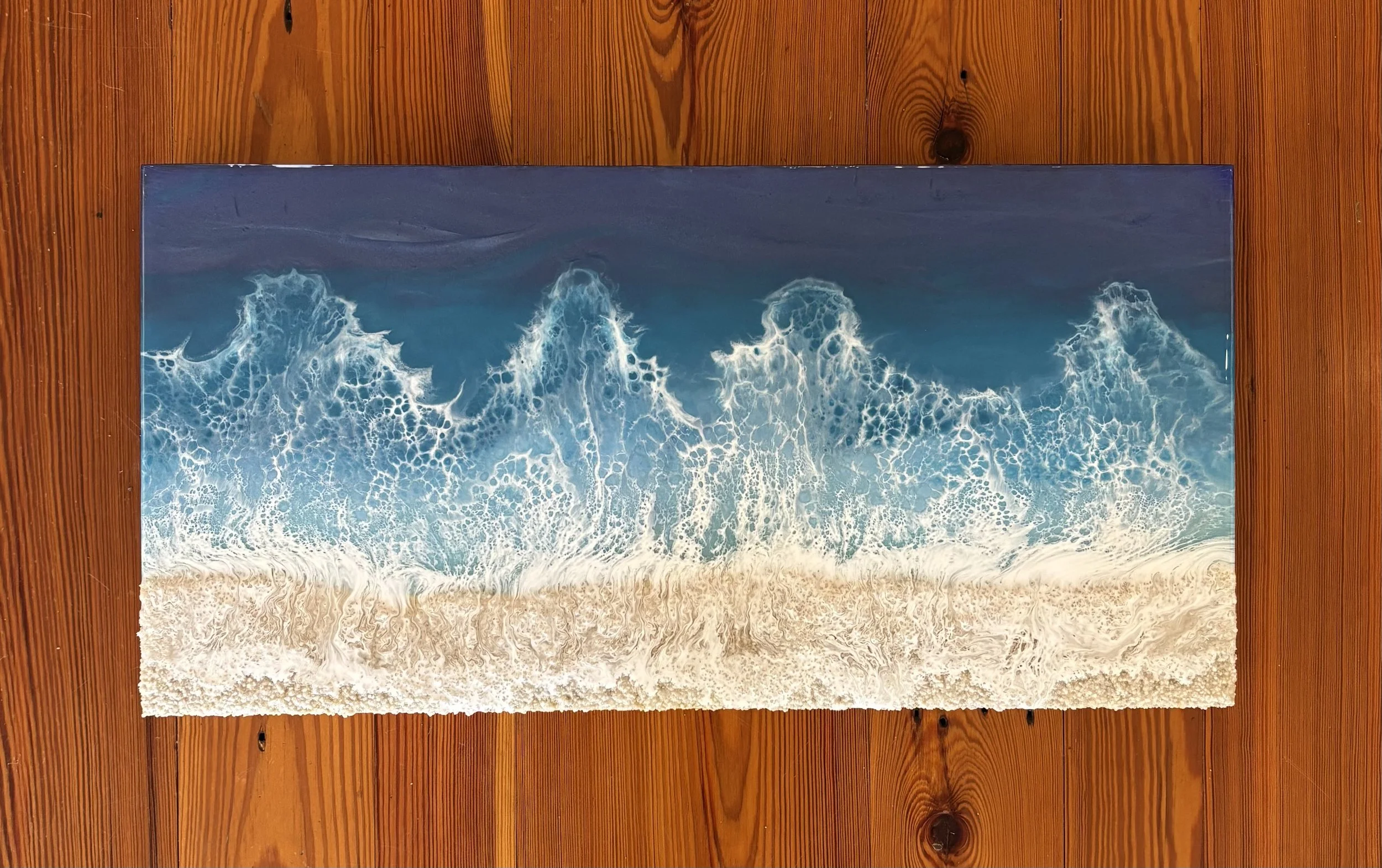 "Symphony" original epoxy resin, 12"x24", $450.00-SOLD
