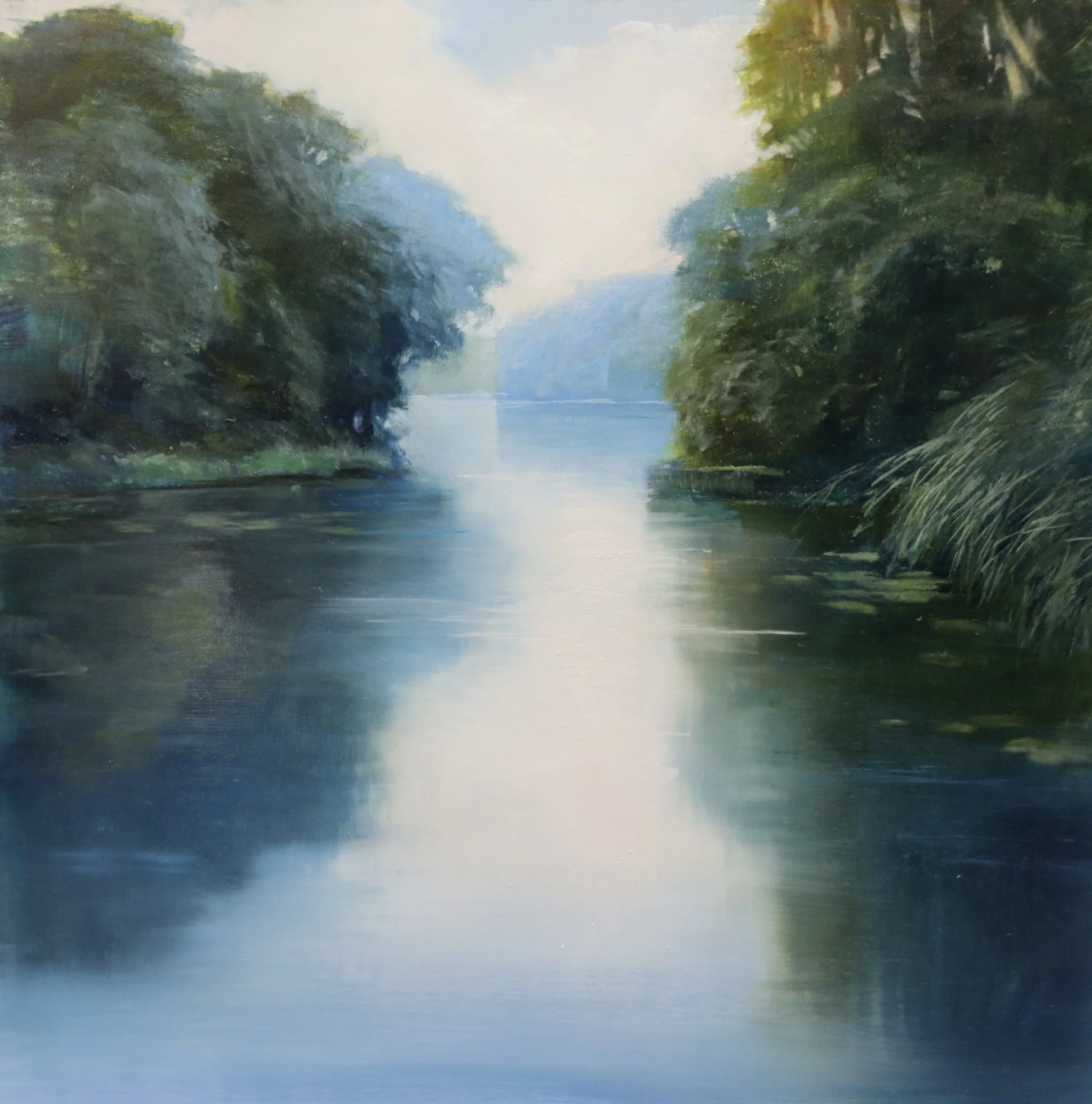 "River Harmony" original oil on aluminum, 12"x12" $1200.00-SOLD