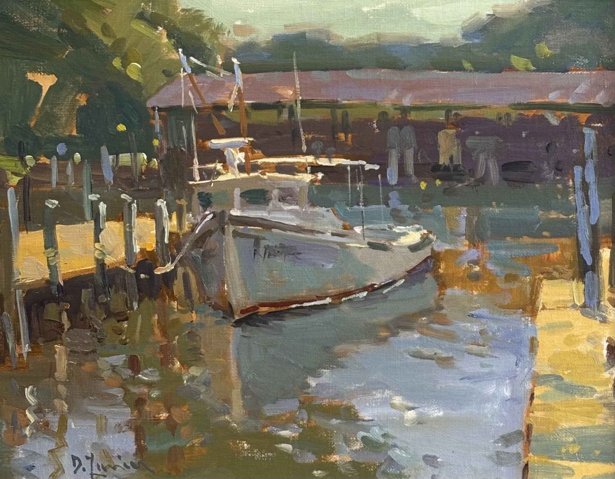 "Summer Reflections" original oil, 11"x14", $1600.00