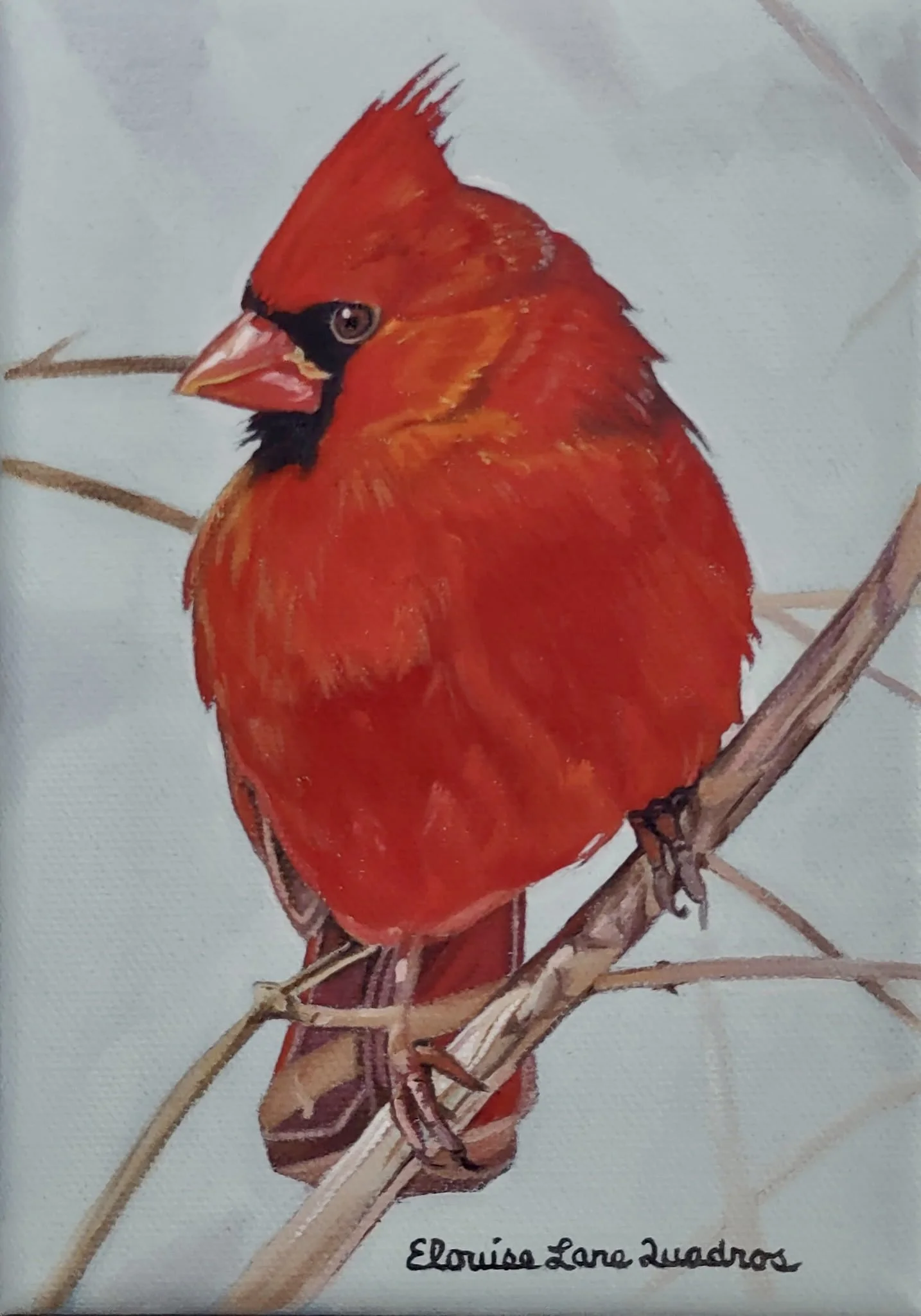  "Is This My Best Side?" original oil, 5"x7", $350.00