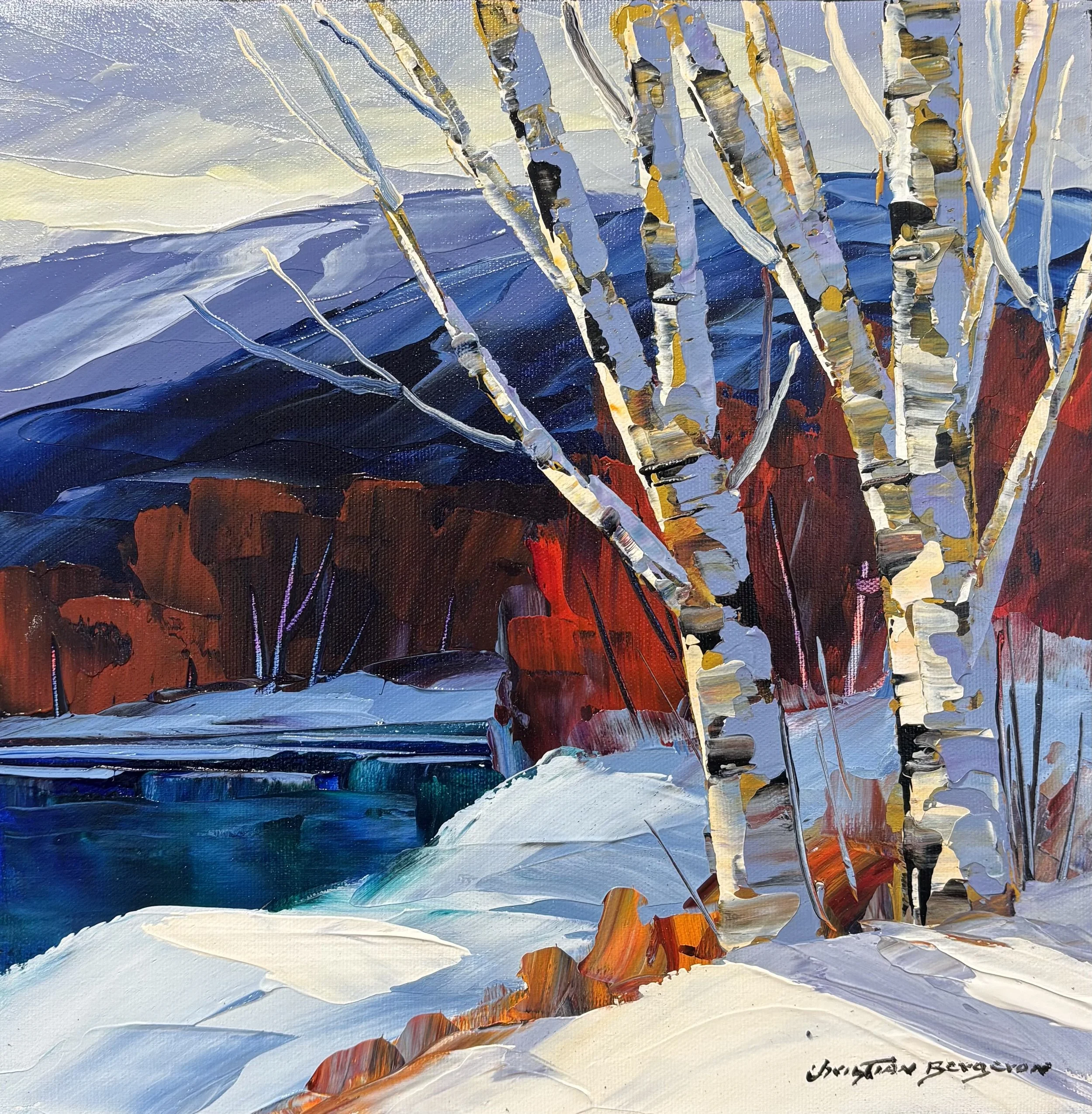 "Winter Spirit", original acrylic, 12"x12", $1000.00