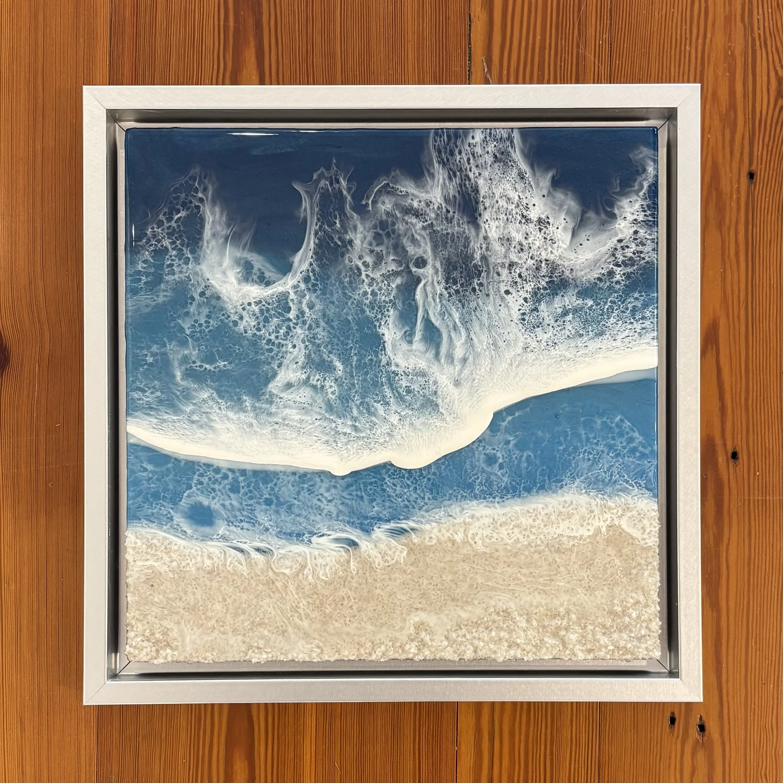 "Tidelands" original epoxy resin, 12"x12", $275.00