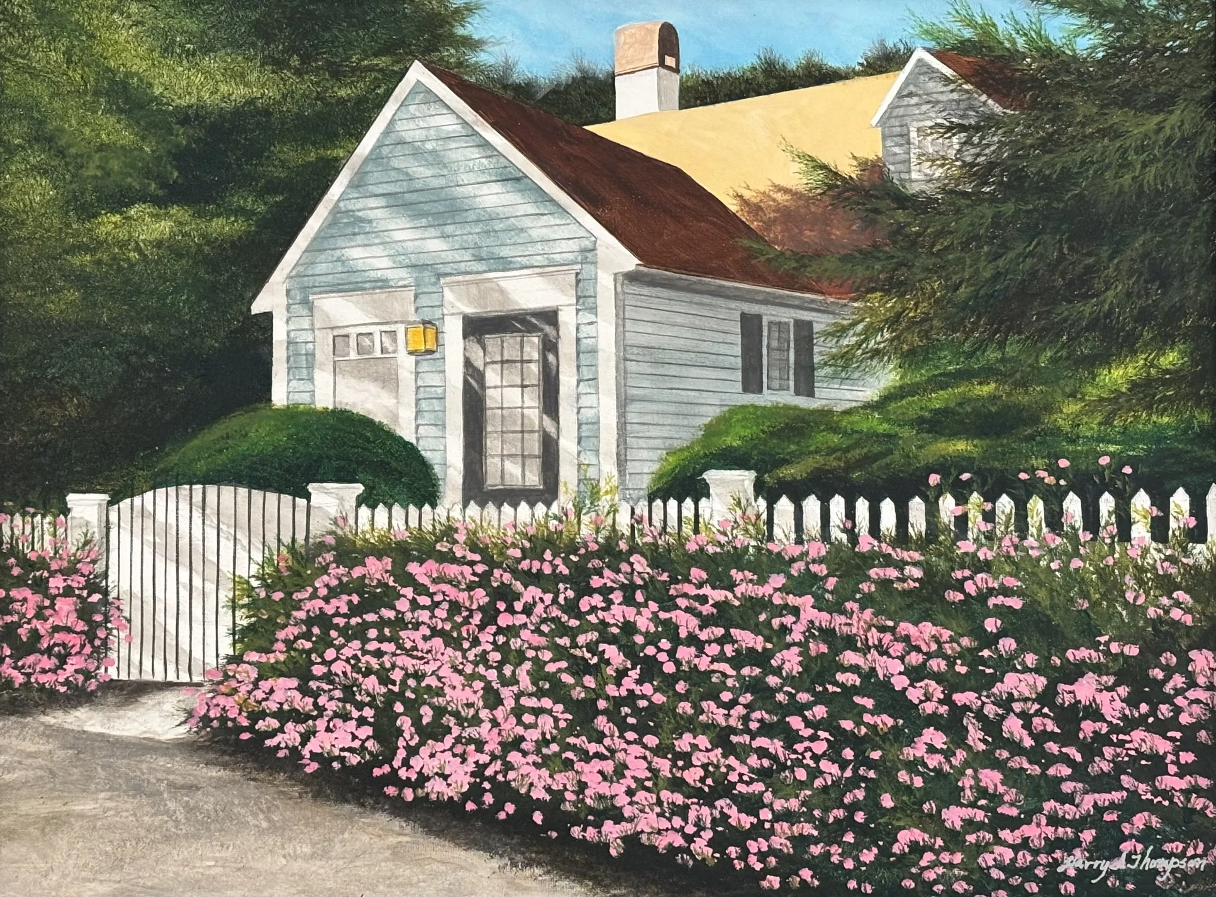 "The River House Past" original acrylic, 18"x24", $650.00