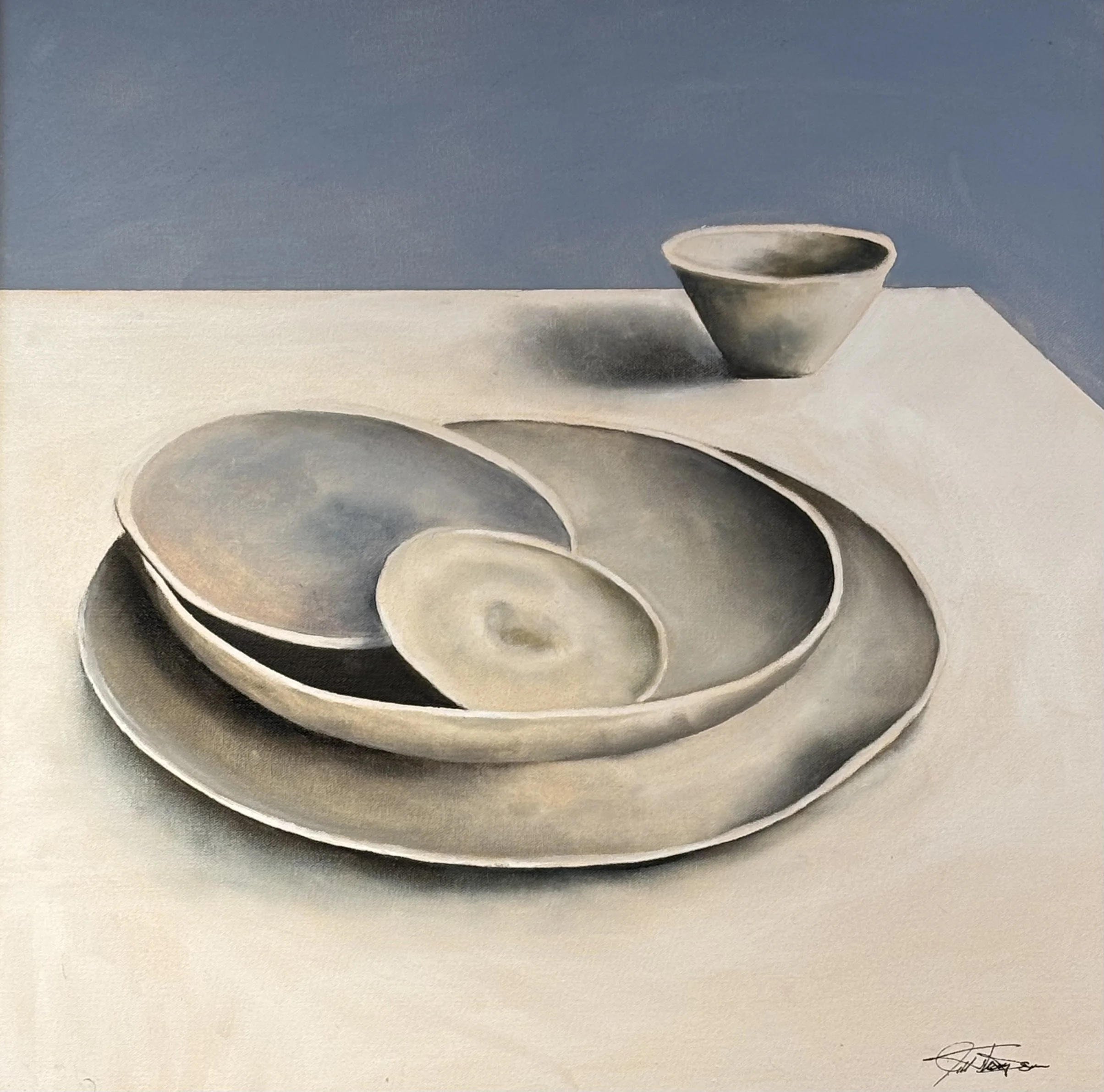 "Nestled" original oil, 24"x24", $950.00