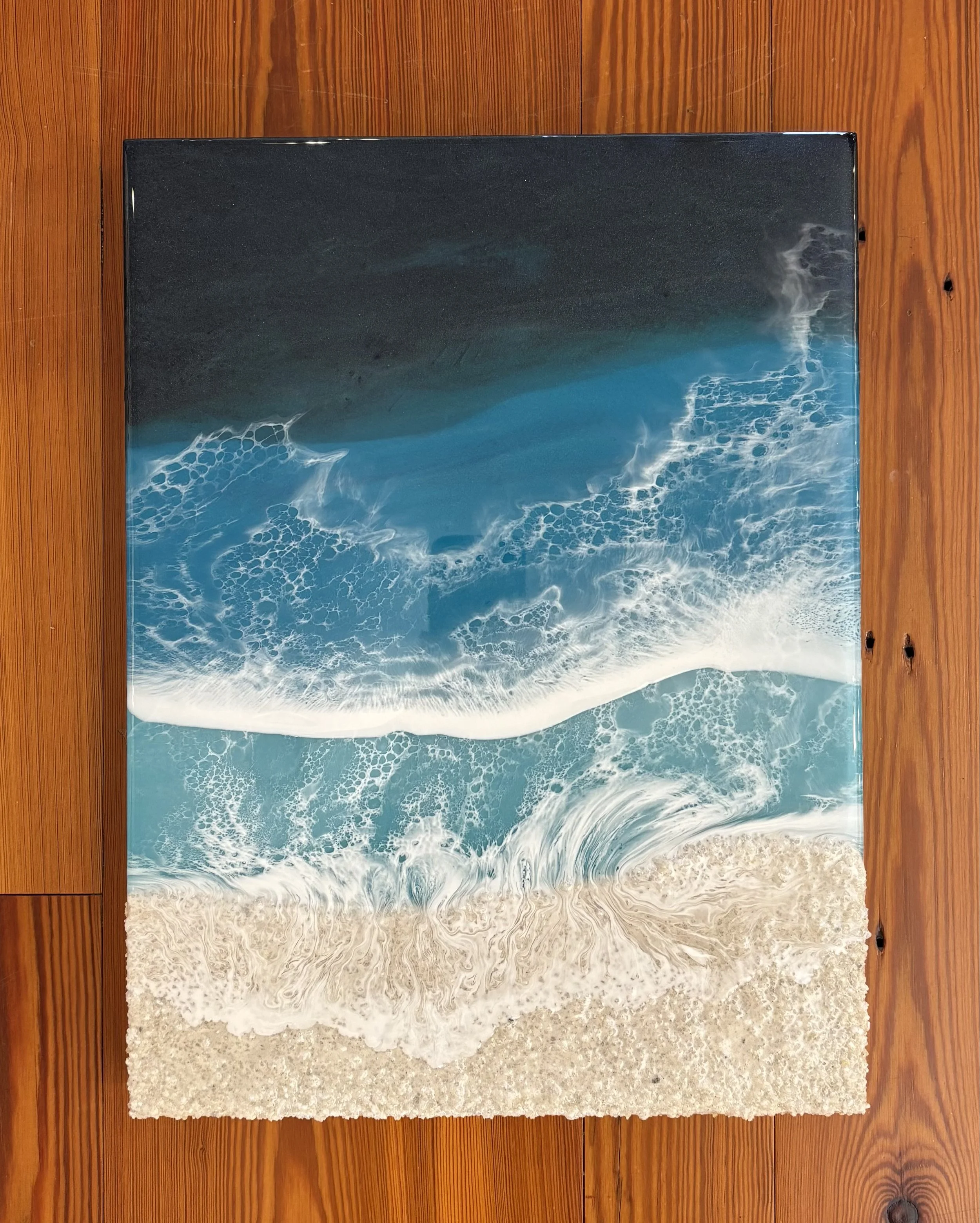 "Push and Pull" original epoxy resin, 12"x16", $350.00