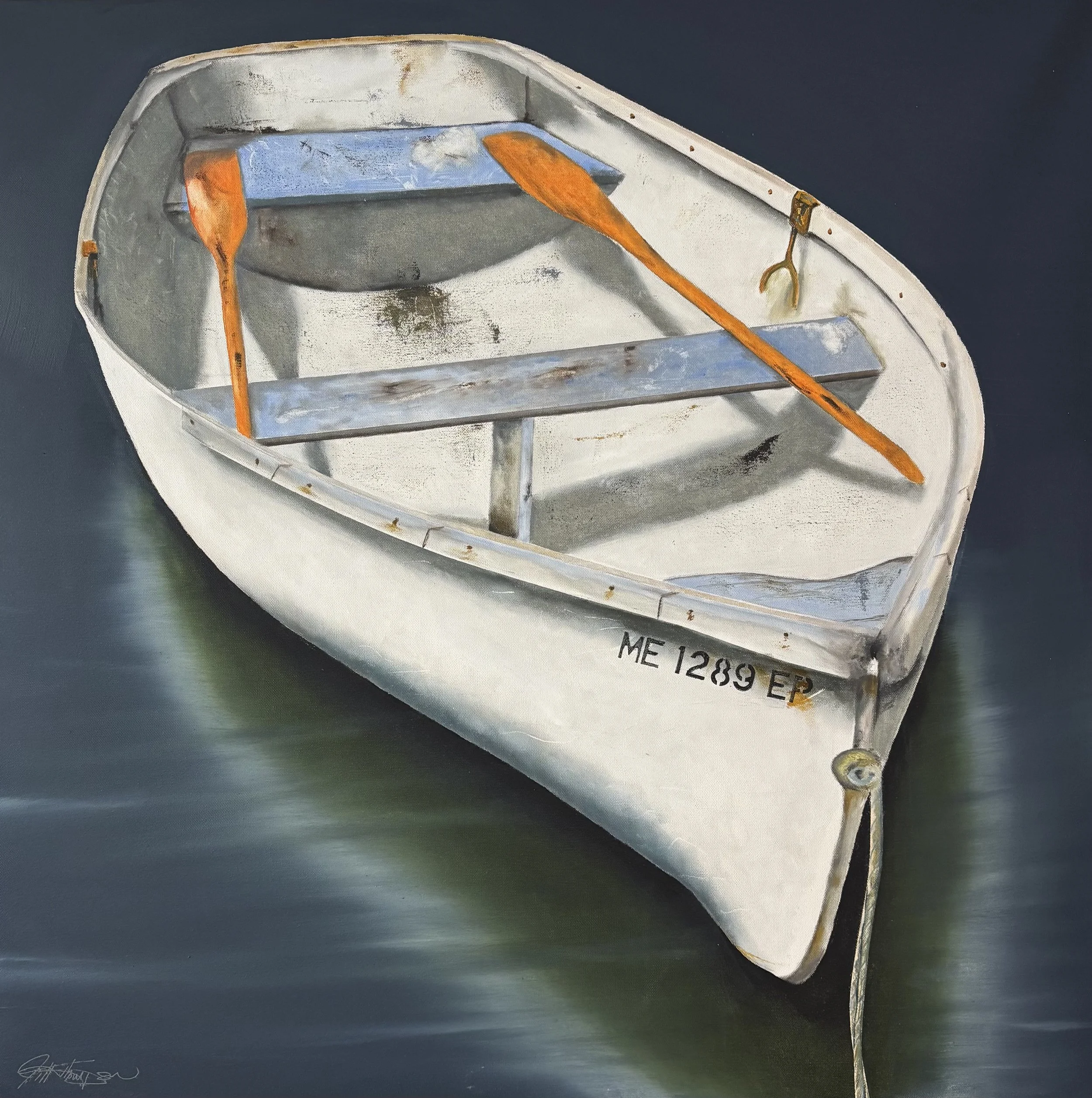 "ME 1289 EP" original oil, 36"x36", $2400.00