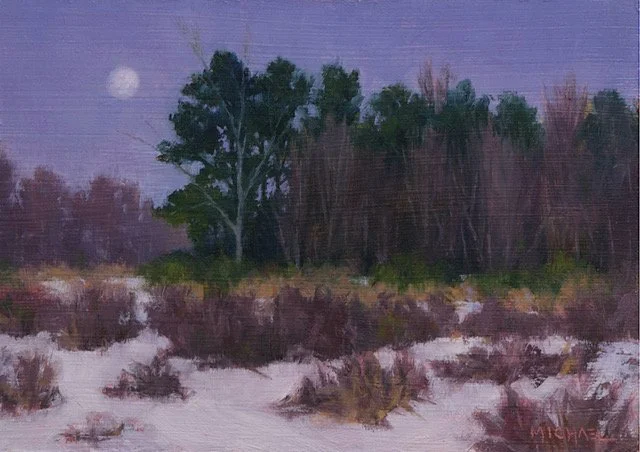 "Moon Rising" original oil, $175.00