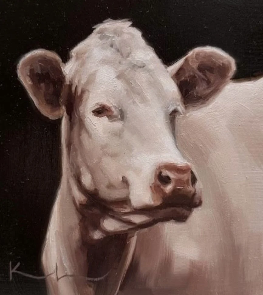 "Lonesome Dove" original oil, 6"x6", $300.00