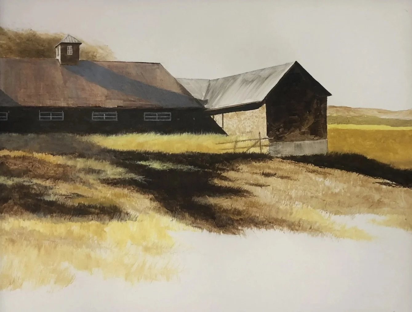 "Golden Fields" original acrylic, 24.5"x30.5 framed", $950.00