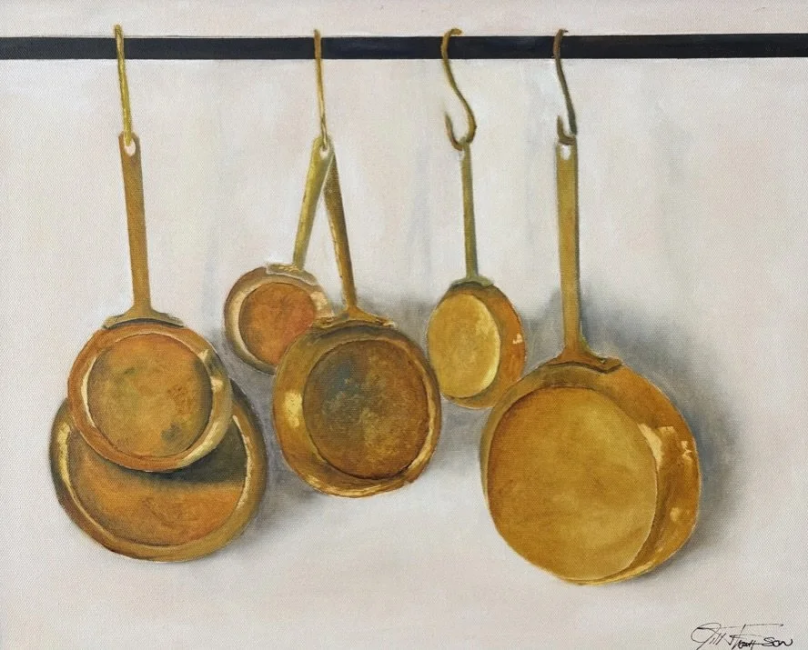 "Copper Collection" original oil, 16"x20", $650.00
