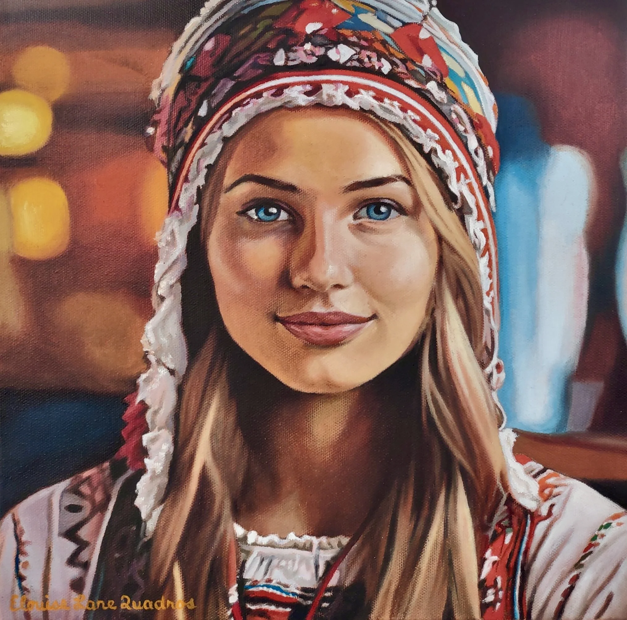 "Finland" original oil, 12"x12", $1250.00