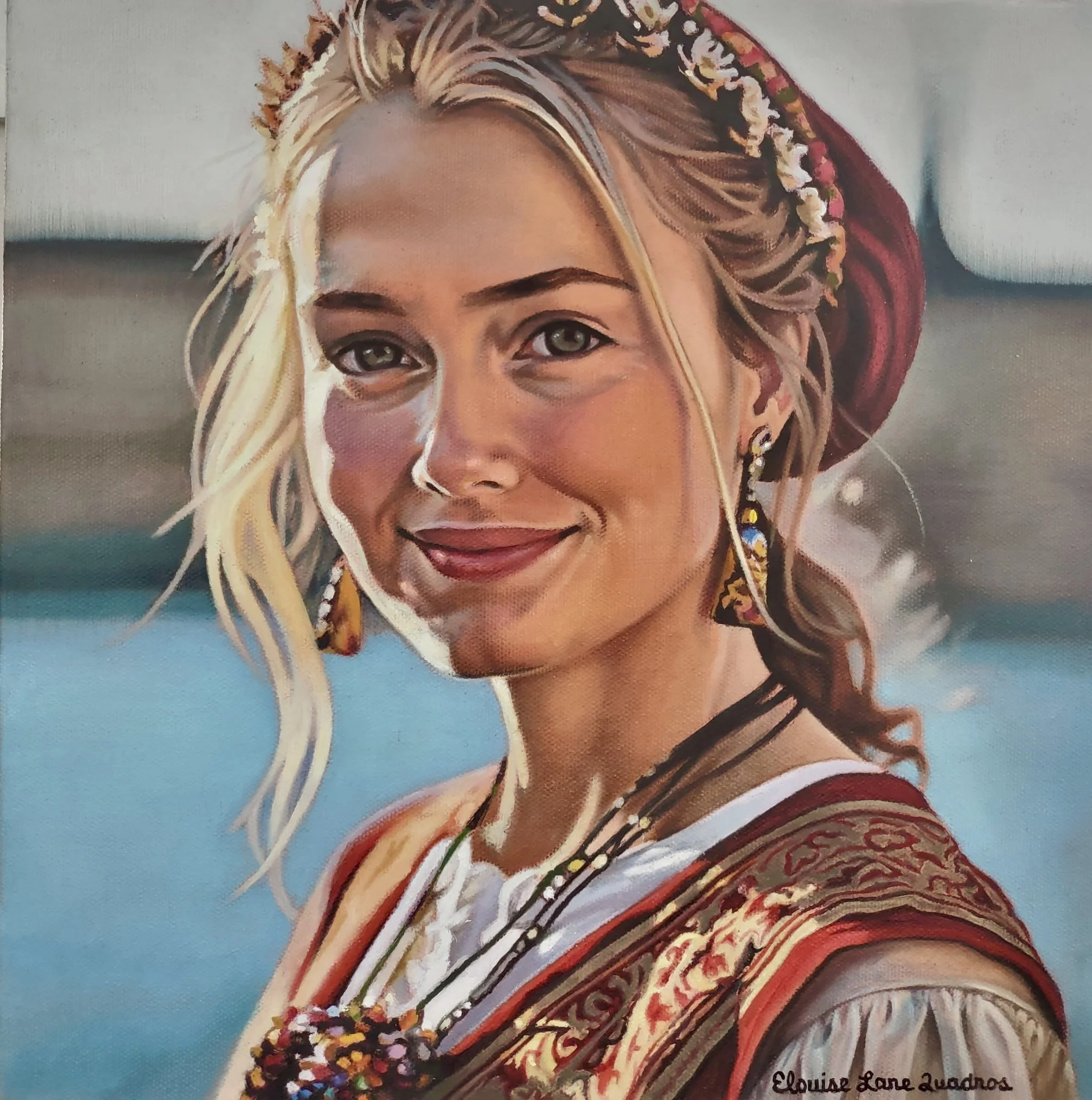 "Sweden" original oil, 12"x12", $1250.00