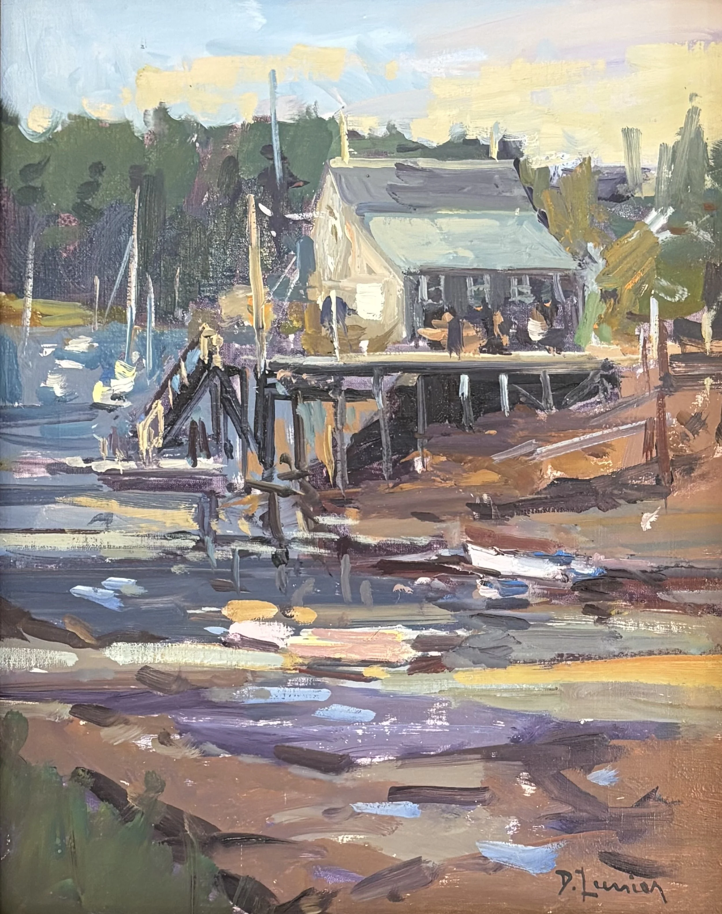 "Maine Harbor" original oil, 11"x14", $1700.00