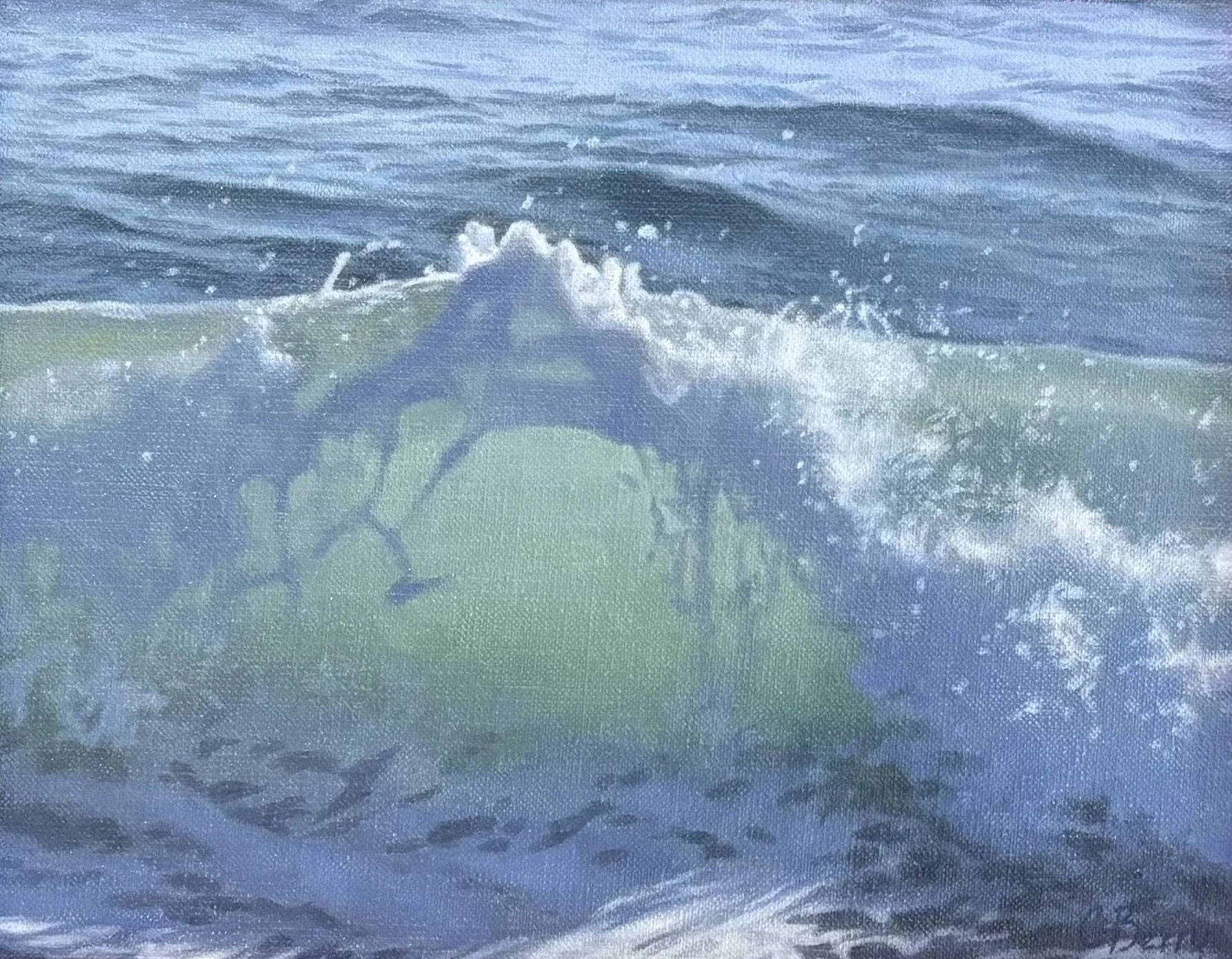 "Emerald Sea" original oil, 8"x10" $850.00