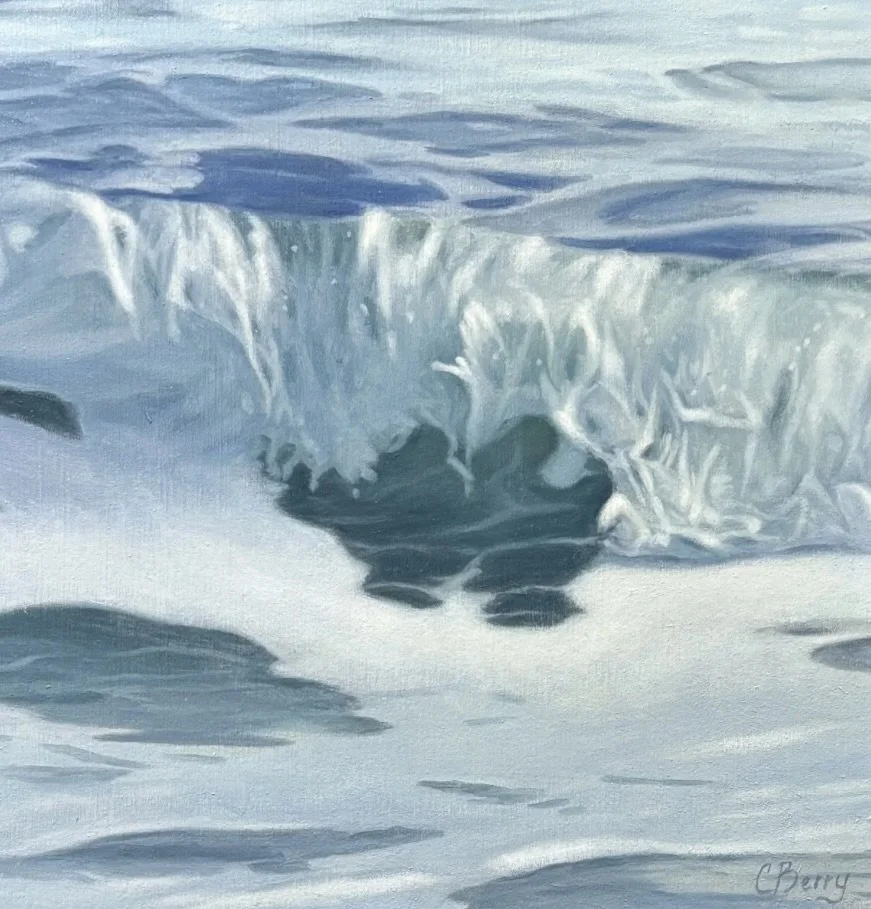 "Sparkly" original oil, 8" x 8", $750.00