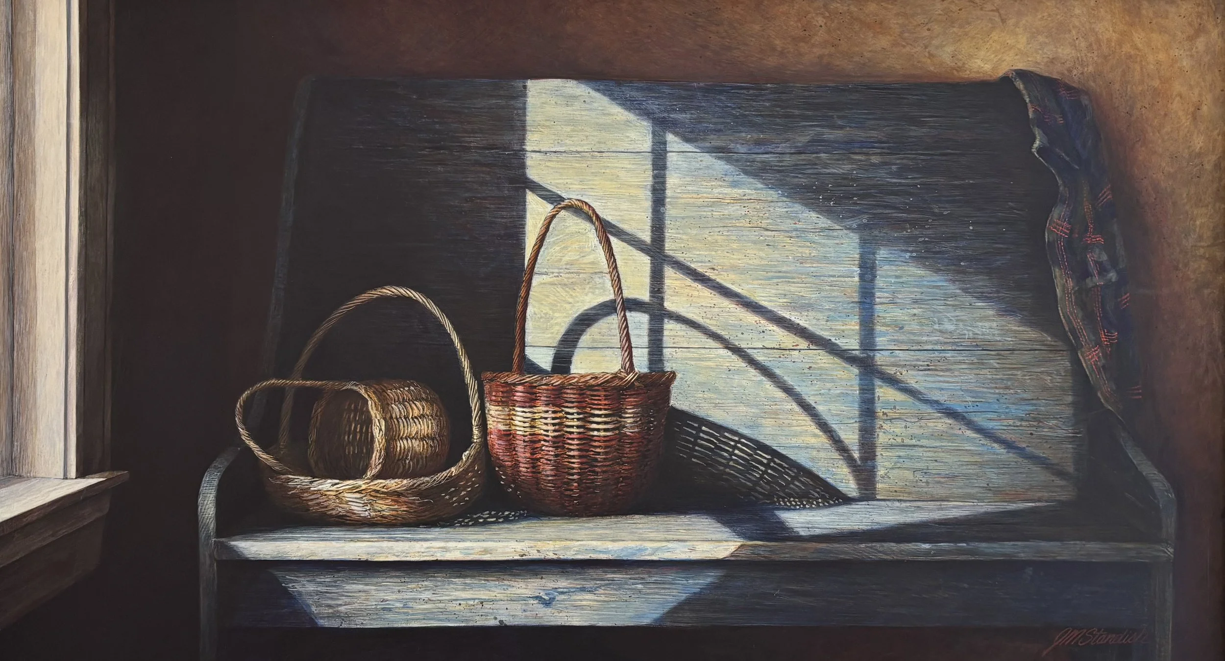 "Carolina Grapevine" original egg tempera, outside dimensions 33"x21", $9600.00 