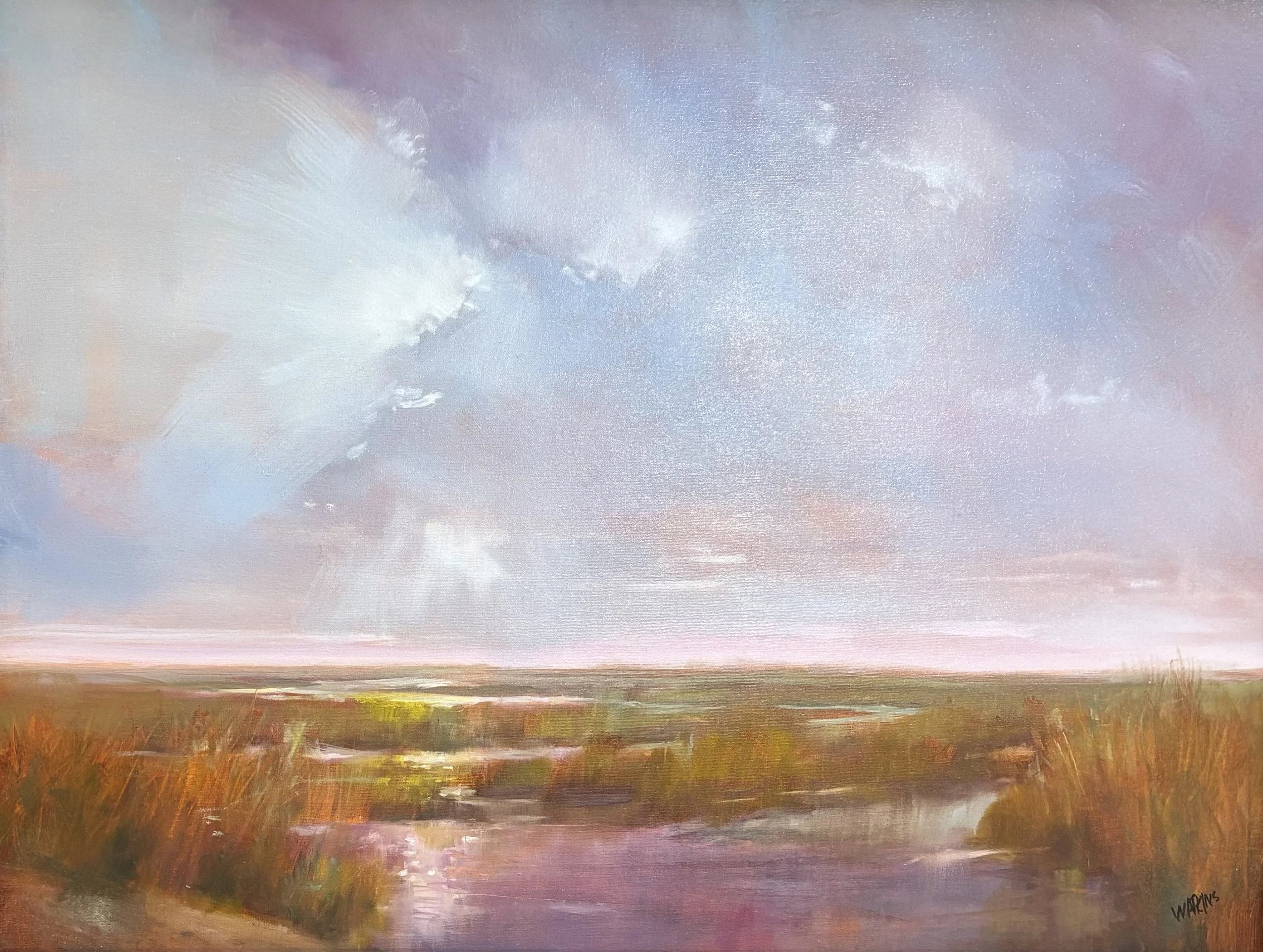 "Luminous" original oil, outside dimensions 23"x29", $2700.00