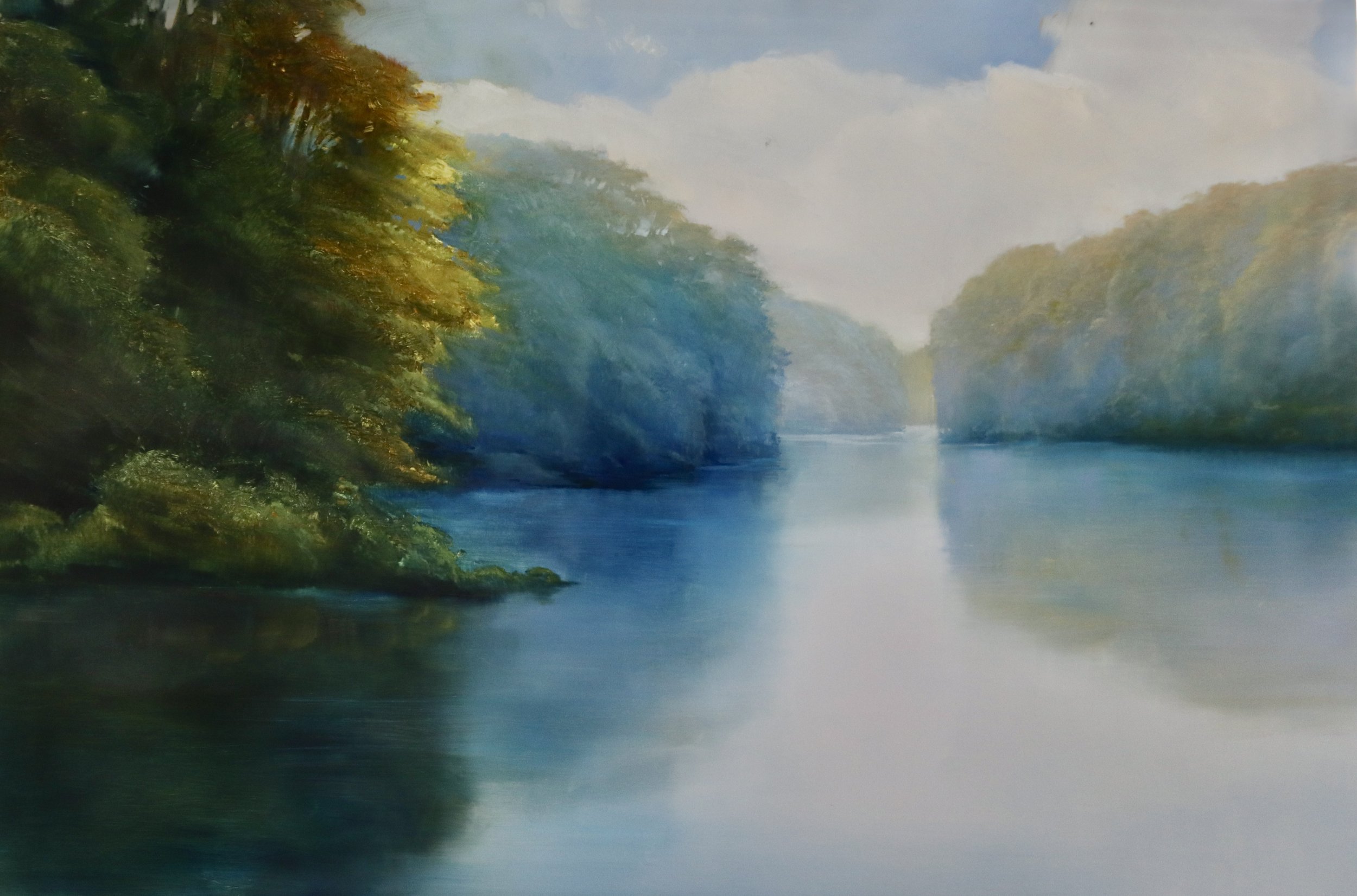 "Sunlit" original oil on aluminum, 24"x36", $4900.00