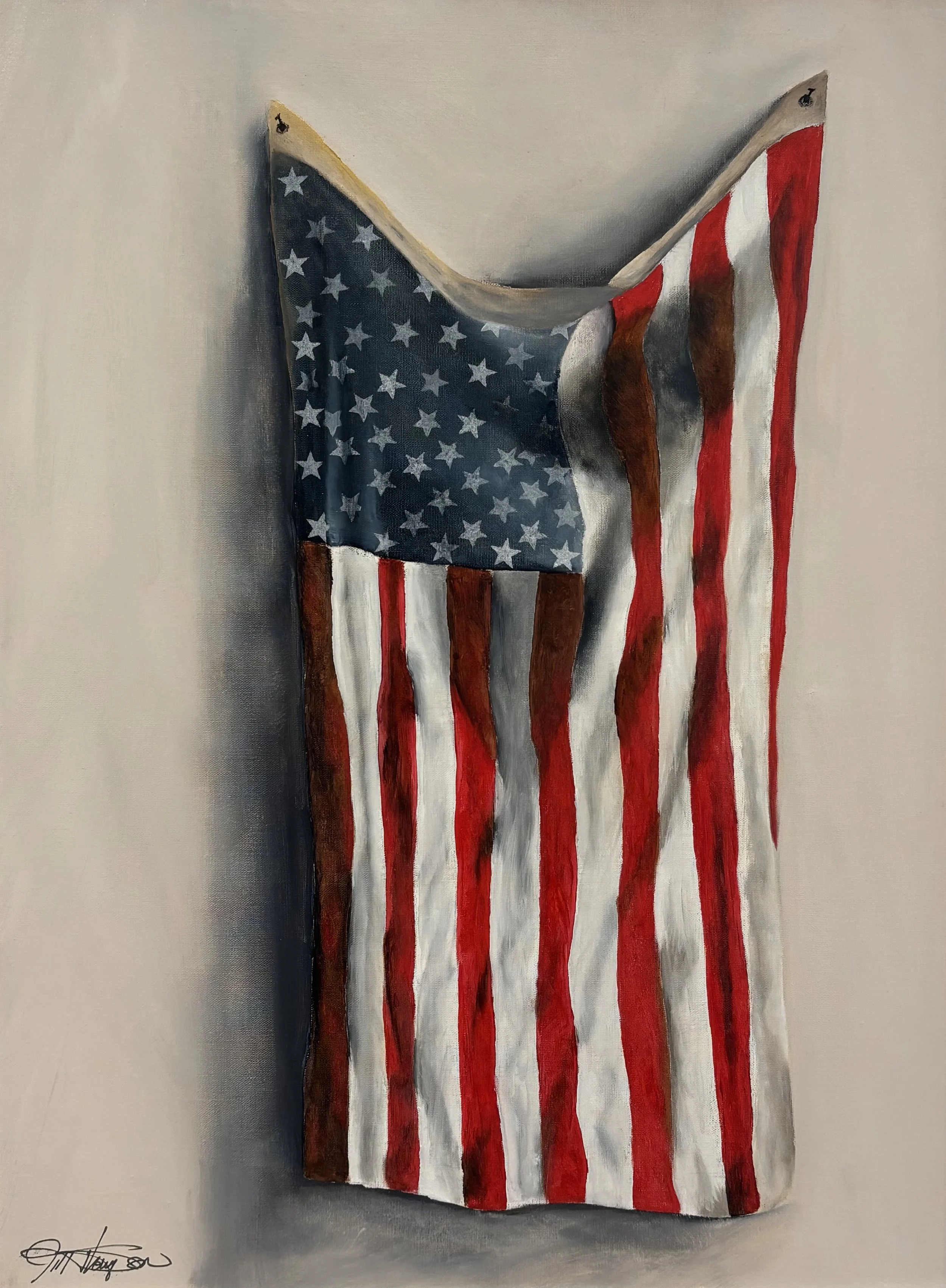 "Declaration" original oil 18"x24" $900.00