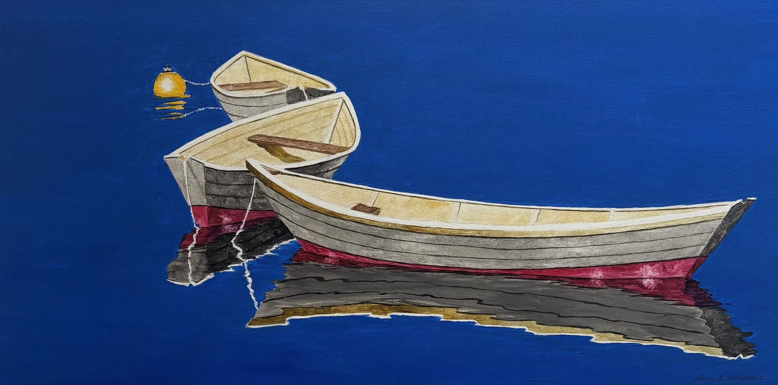 "Favorable Conditions" original acrylic, 15"x30", $550.00