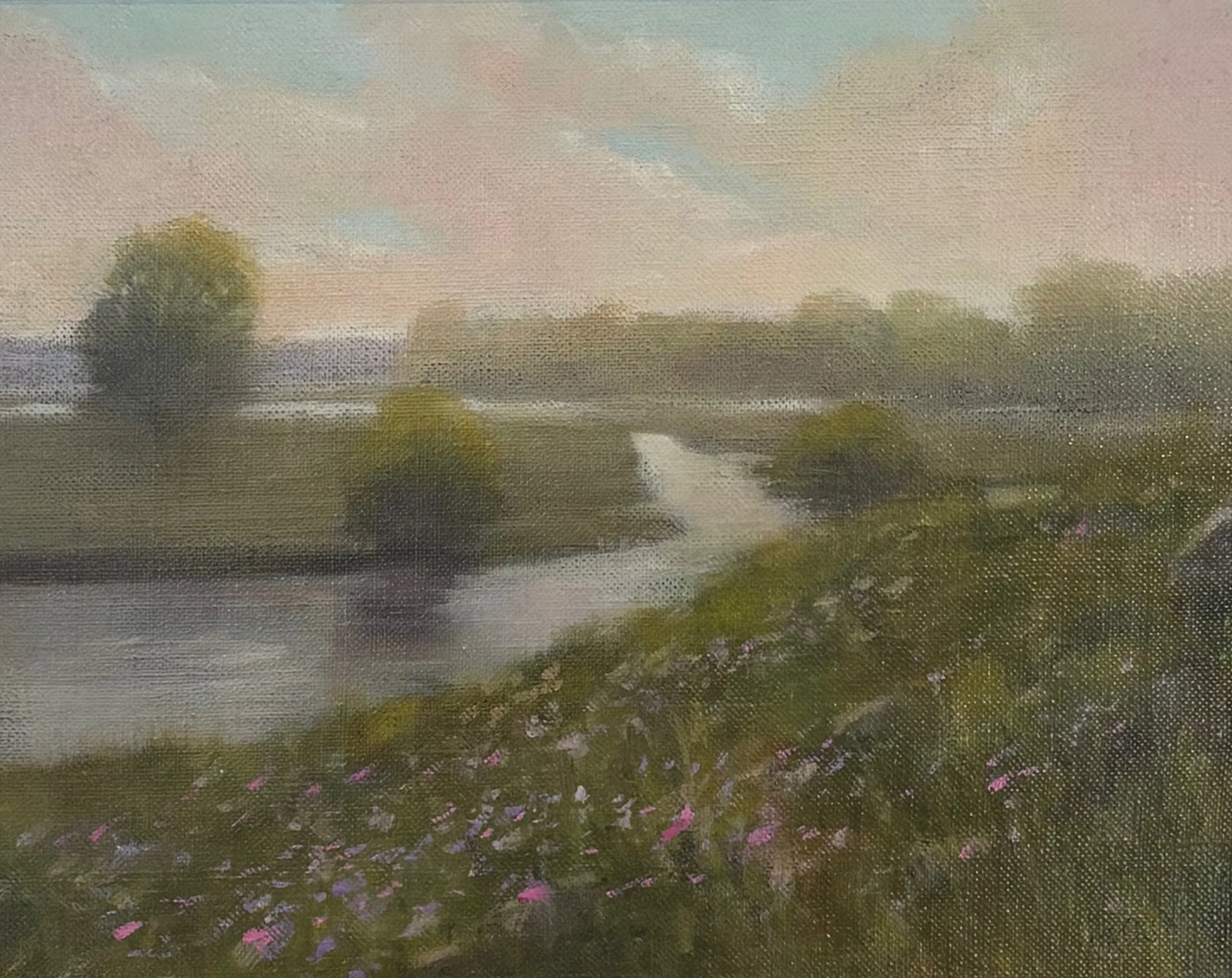 "Porpoise Point" original oil, 8"x10", contact gallery for more information 