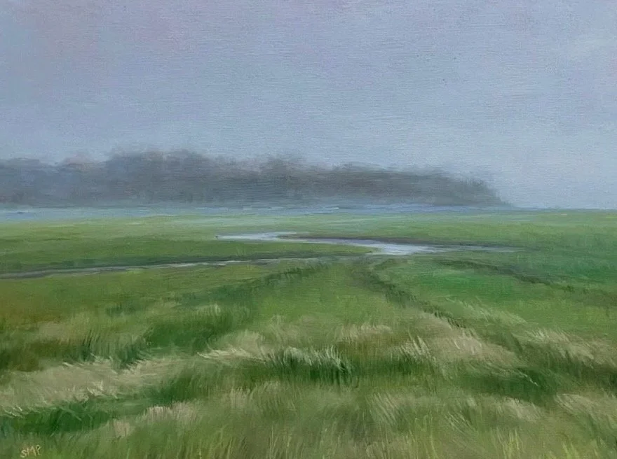 "Fog Rolling In" original oil, 12"x16", contact gallery for more information