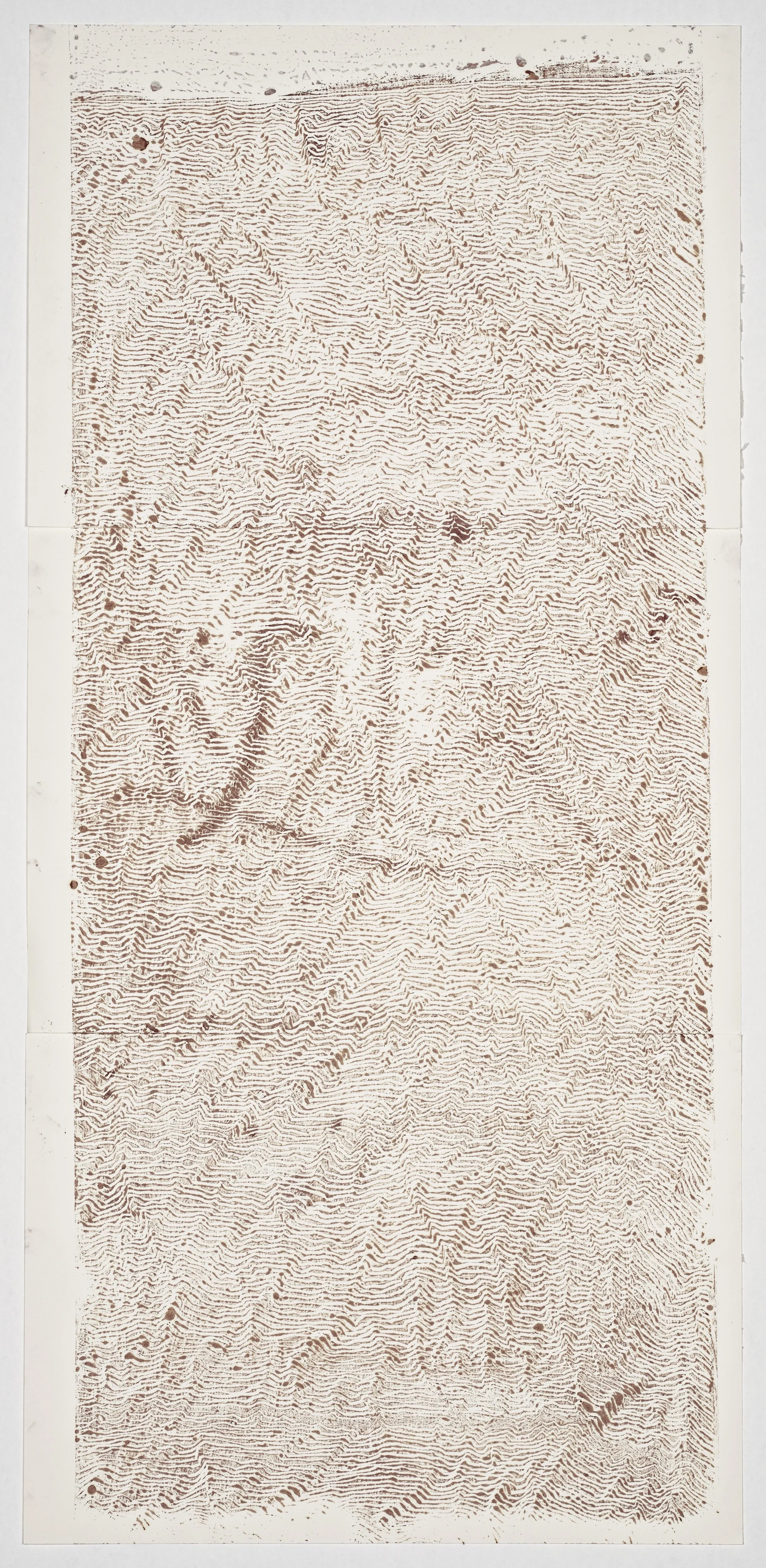 2025, 126x60 cm, oil monoprint