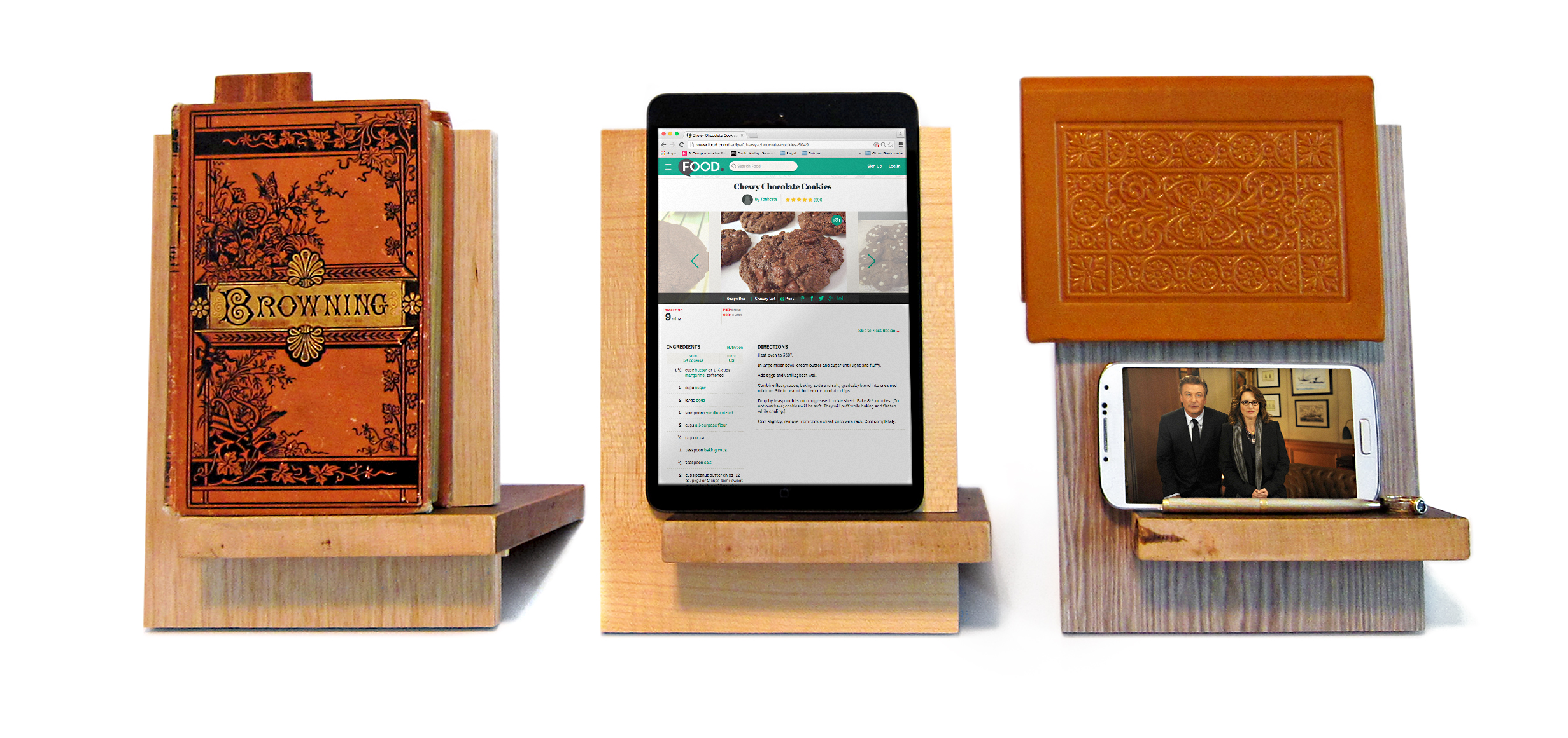 Our multifunctional medium stands.