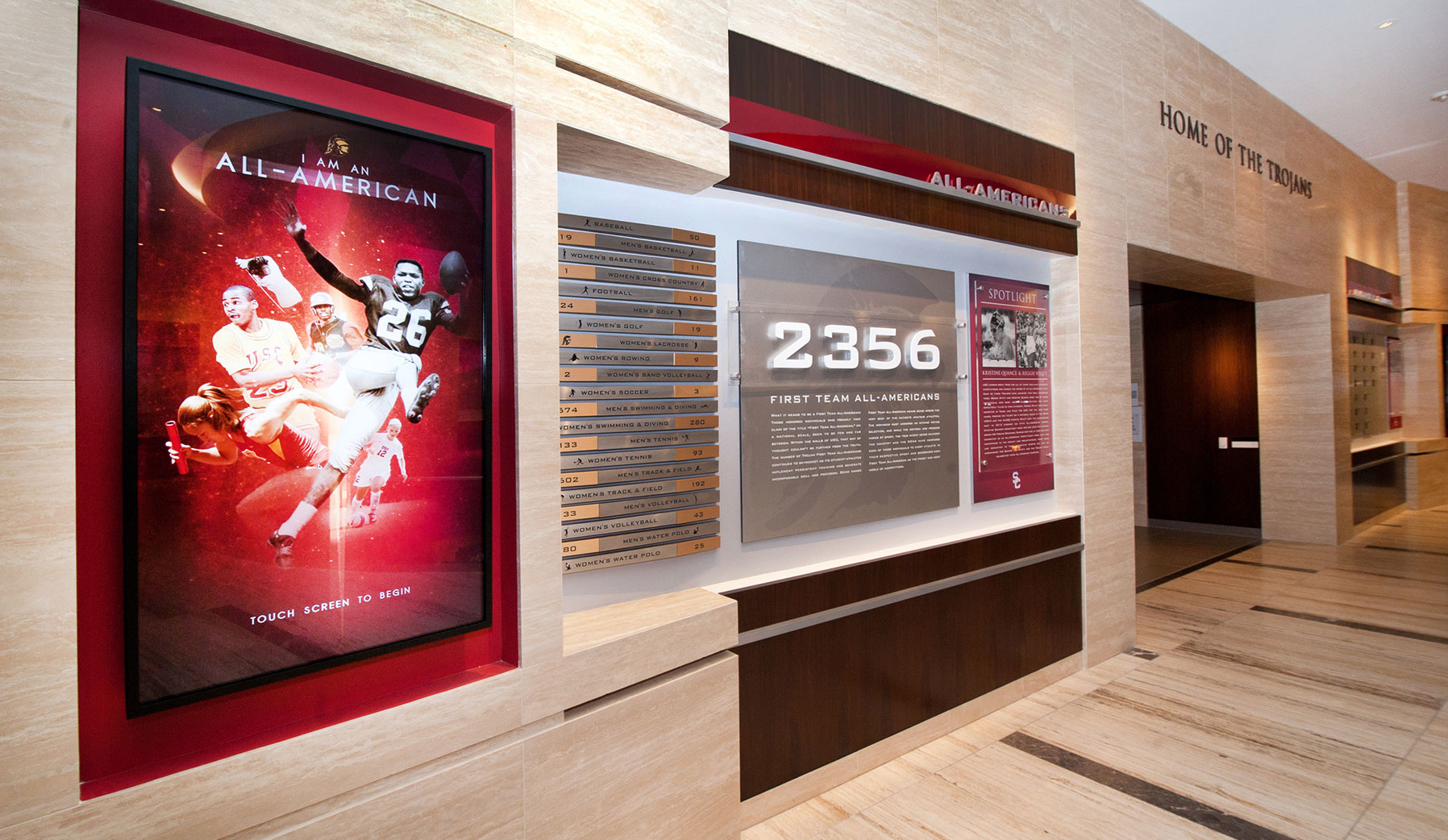 Heritage Hall Installation image: All American display