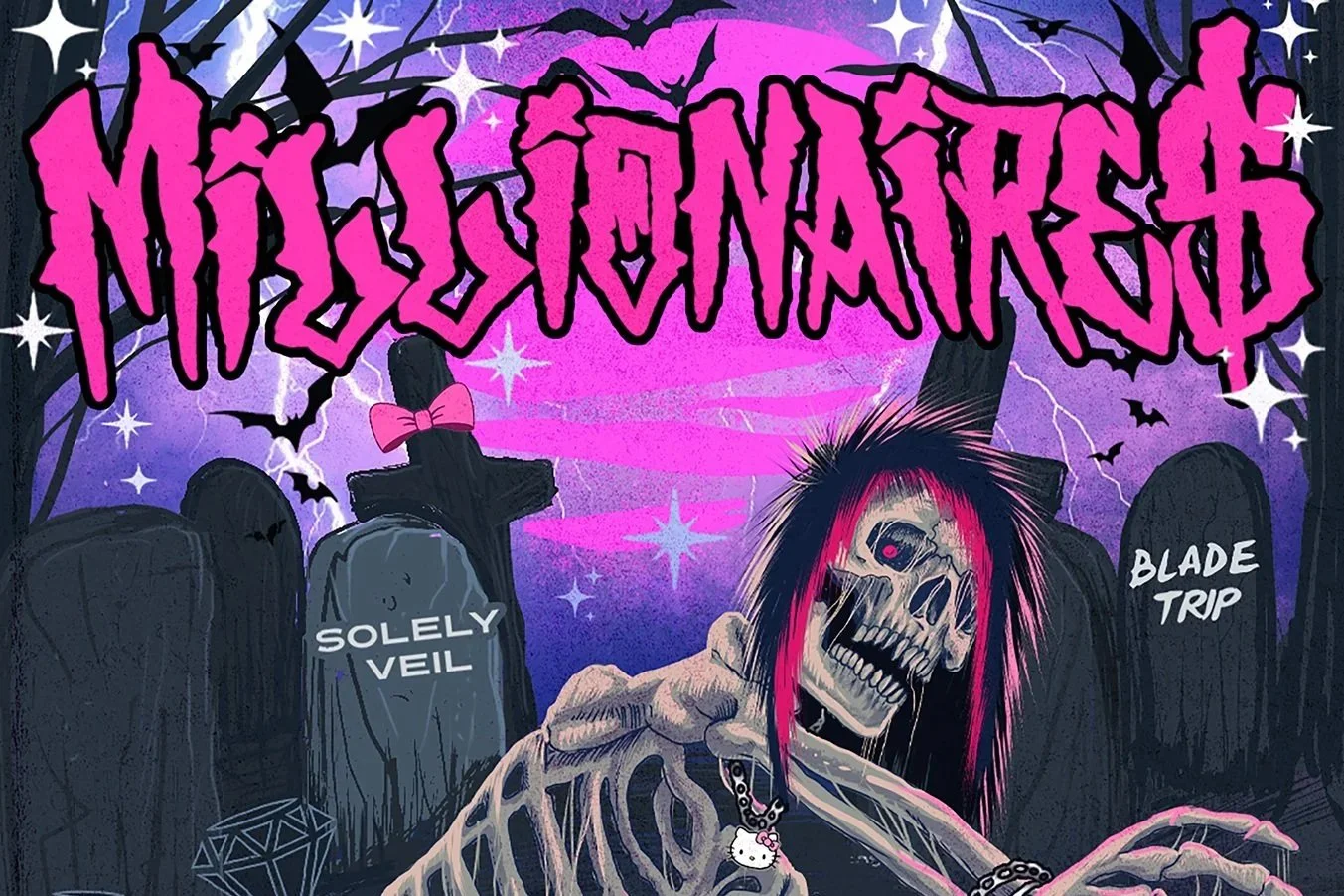 MILLIONAIRE$ HALL-O-SCENE plus Solely Veil, Blade Trip