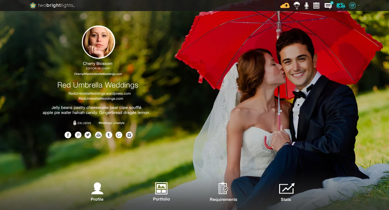 Member's Public Profile Page.