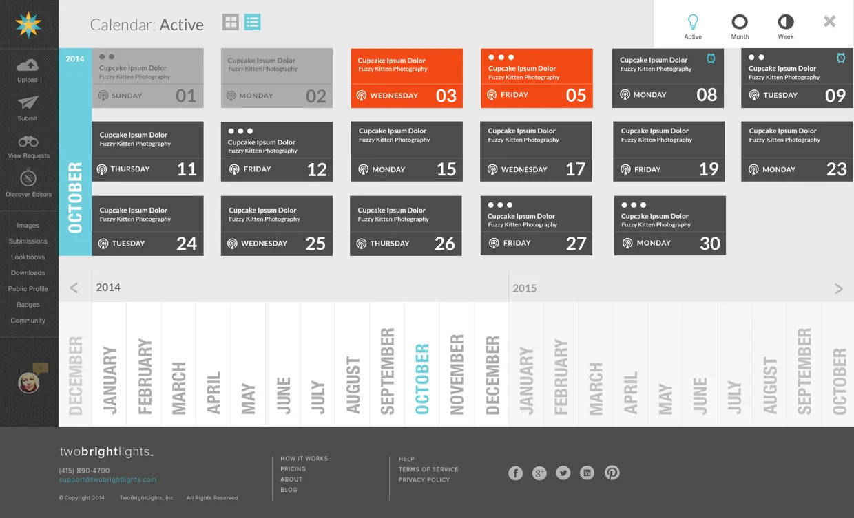 Calendar - compact view.