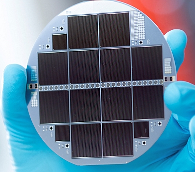 Silicon-based Multi-junction Solar Cell - Image credit Fraunhofer ISE