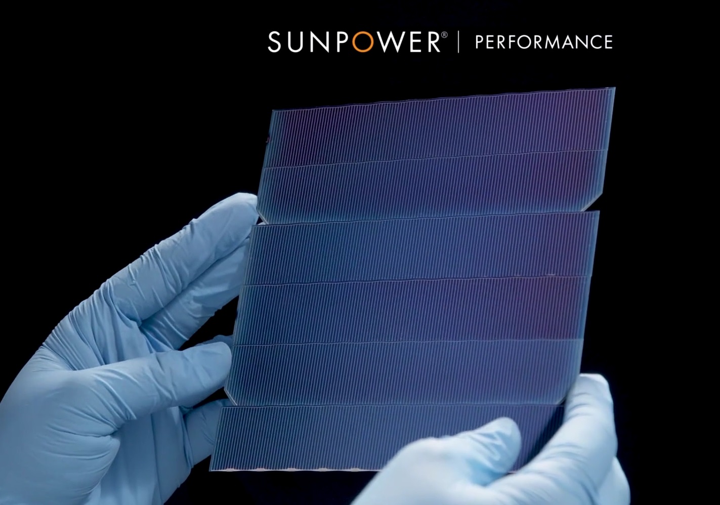 SunPower P系列面板使用P型瓦状电池-图片来源SunPower公司