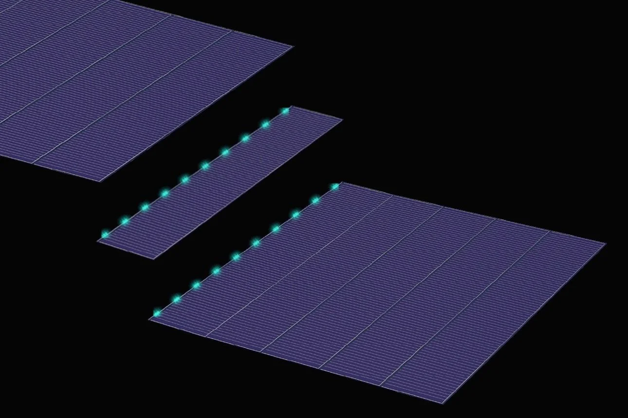 SunPower P series Shingled cell construction - Image credit SunPower Corp