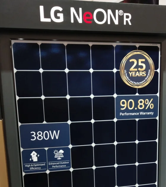 LG Neon R 380W panels coming in 2020
