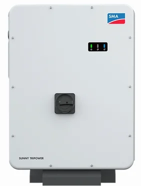 The unique 50kW SMA Core 1 free standing commercial inverter featuring 6 x MPPT’s