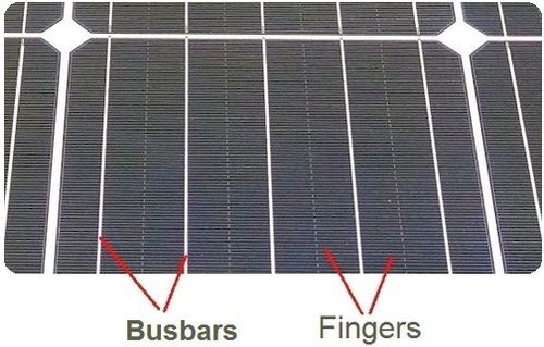 太阳能电池制造母线和手指