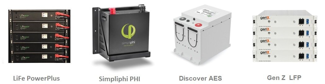 The most popular self-managed , modular lithium battery systems use LFP cells in different formats.