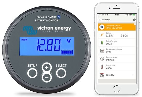 Victron Energy公司的一款流行电池SOC表- Image credit Victron Energy
