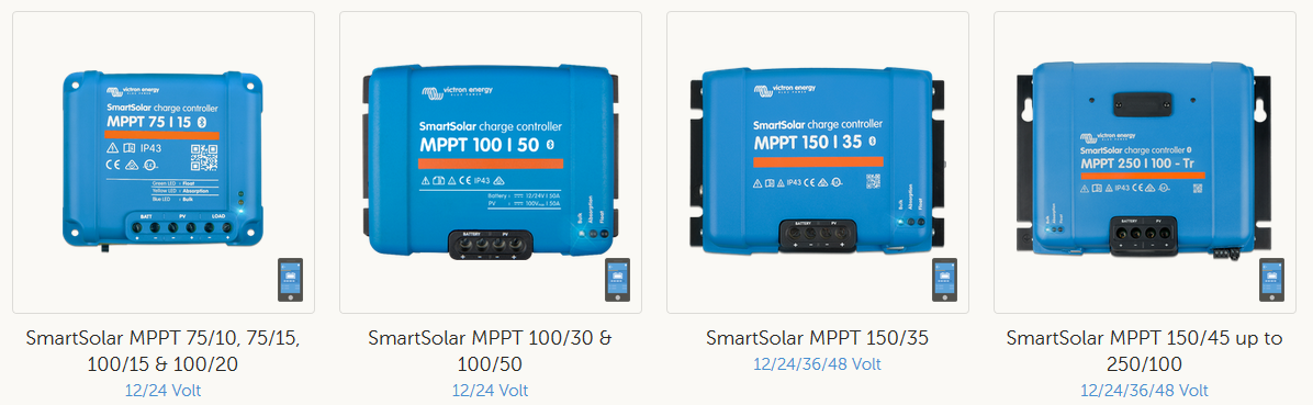 Victron Energy have a very wide range of MPPT solar charge controllers - Image credit Victron