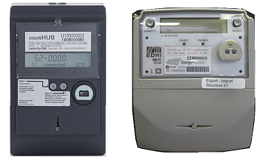 两个常用的智能电表用来测量用电量。