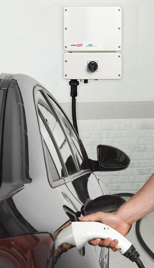 SolarEdge inverter with integrated EV charger