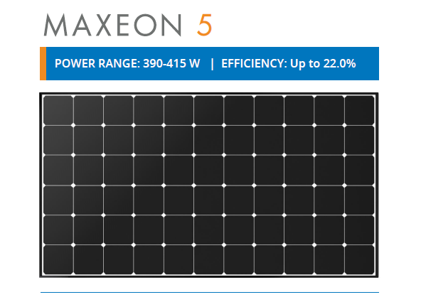 SunPower Maxeon 5系列