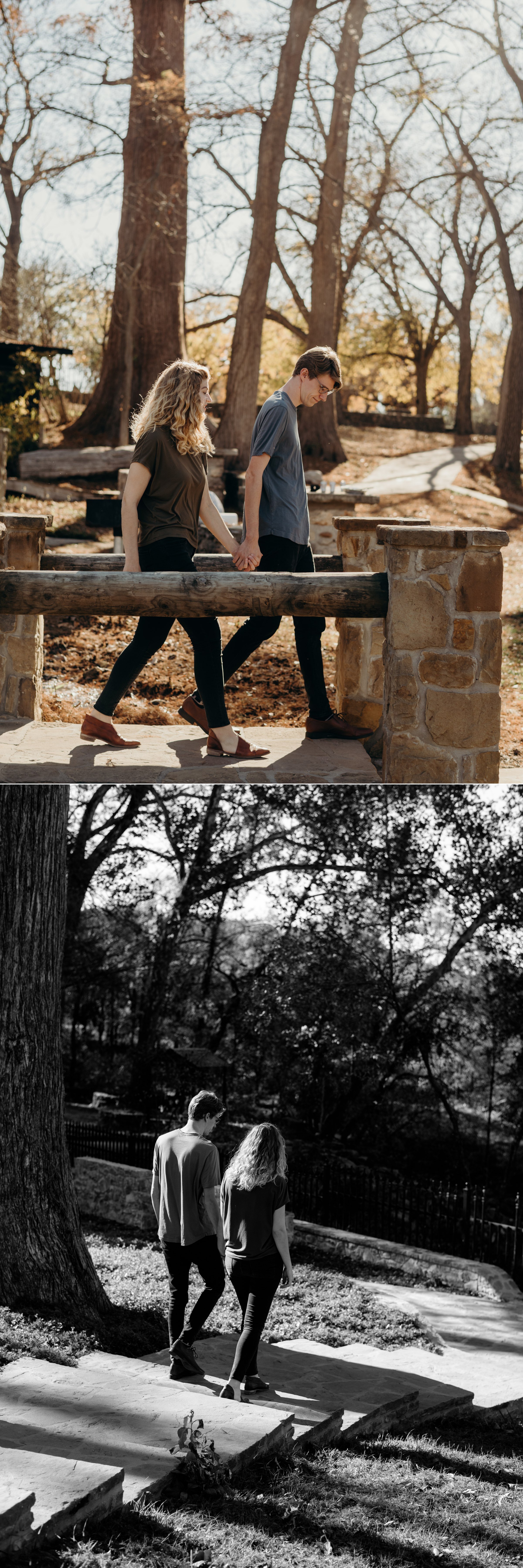  couple walking krause springs engagement session 